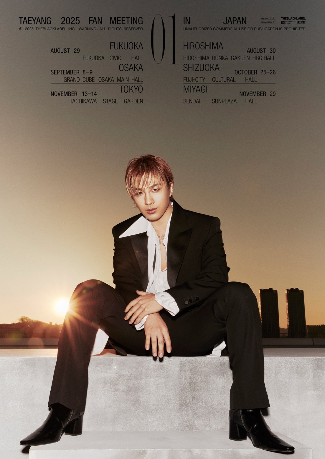 TAEYANG 2025 FAN MEETING 特典カードセット TAEYANG 2025 FAN MEETING【01】 IN JAPAN」完走記念、プレゼント企画